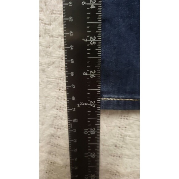 Levis Strauss Signature Jeans Women 10 Short Mid Rise Bootcut Blue Denim - Picture 4 of 9